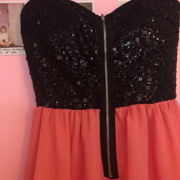 Brand New Coral High Low Dress - Picture 2 of 4